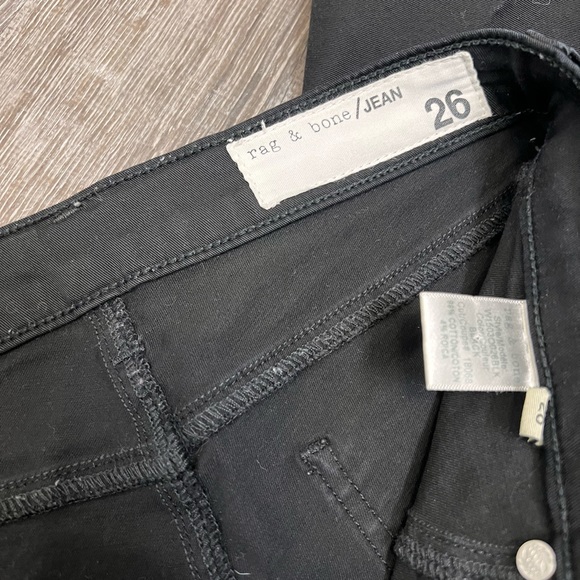 Rag & Bones Skinny Jeans Size 26 Black - Picture 3 of 6